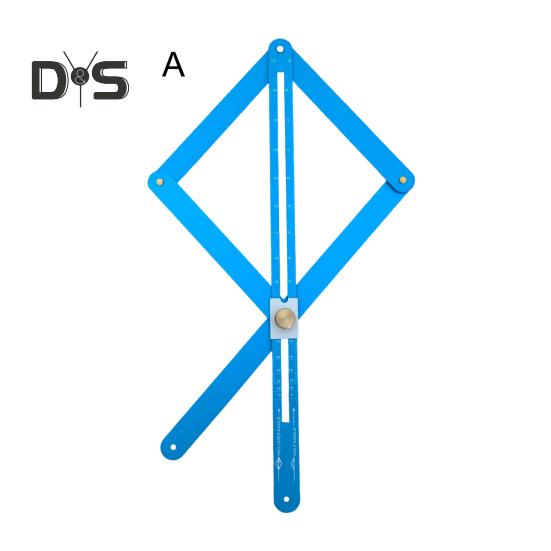 Eckwinkelsucher mit Skalen, hochpräzise, multifunktionale Diagonalwinkellehre aus Aluminiumlegierung, Winkelmesser, Winkelmesswerkzeuge für die Holzbearbeitung