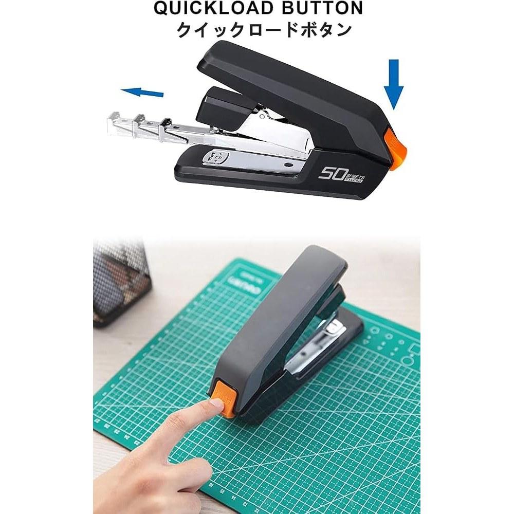 TSUYAGLA Heavy-Duty Stapler 50 Sheets Capacity with 1500 Staples and Remover (Black)