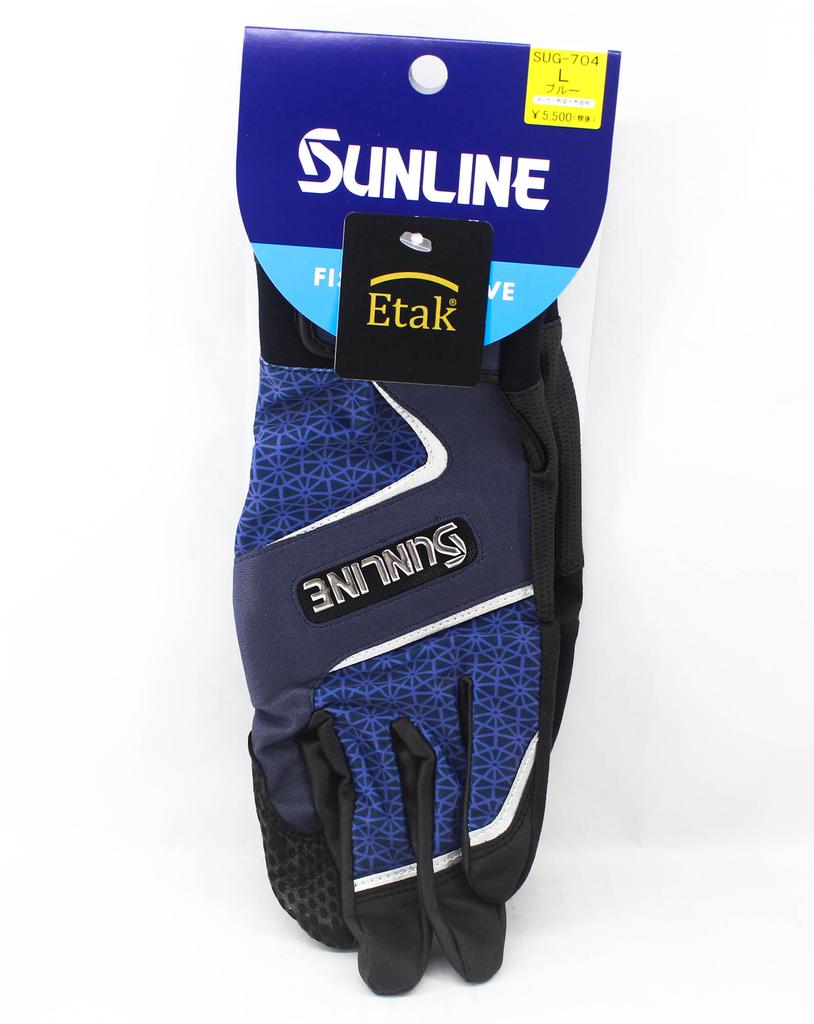 Sunline SUG-704 Tuz Eldiveni Döküm Jigging Mavi Beden L (7856)