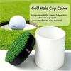 Golf Loch Tasse Plastik Weiß Golf Putting Universell Loch-Tassen Abdeckringe Golfplatz Übungs Putting Trainer
