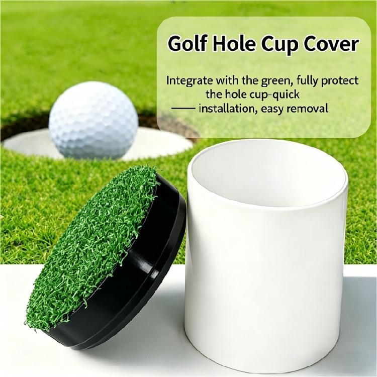 Golf Loch Tasse Plastik Weiß Golf Putting Universell Loch-Tassen Abdeckringe Golfplatz Übungs Putting Trainer
