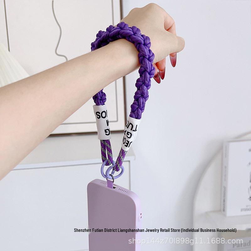 

Дофаміновий Кольоровий Плетений Ремінець проти Втрати для Телефону, Камери, Брелока та Чашки жовтий