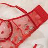 Sexy Embroidered Sheer Lingerie Set: Comfortable, Hot-Selling Two-Piece