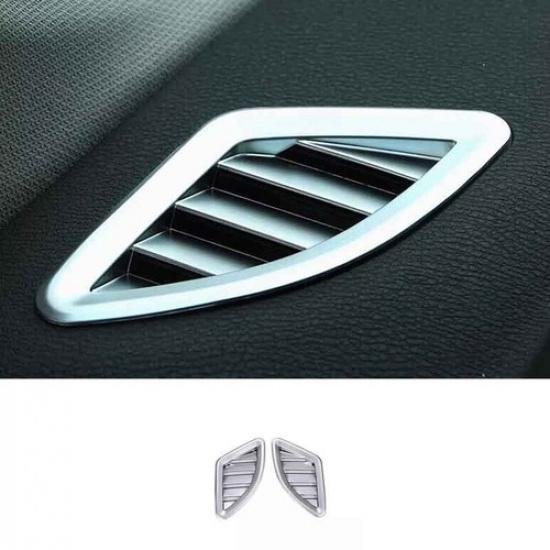 Cover Trim For BMW 5 Series G30 Dashboard Side Outlet Vent Matte Silver 2018-22