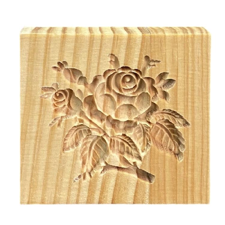 Classical Wood Cookie Molds With Unseamed Releases Feature Natural Materials Construction Perfect For Shaping Cookie And Chocolates