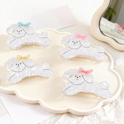 Hair Claw Cartoon Dog Shape Anti-slip Teeth Back Head Hair Clip Multiple Colors Available Versatile Hair Accessory