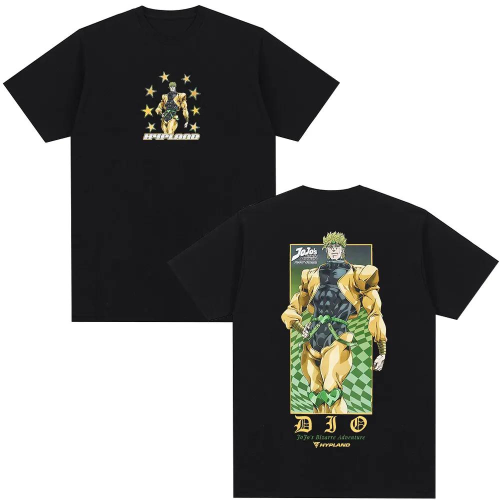 

Anime JoJo Bizarre Adventure Dio Brando Manga T-shirts Men s Women Clothing Summer Casual Short Sleeves T Shirts Streetwear S чёрный