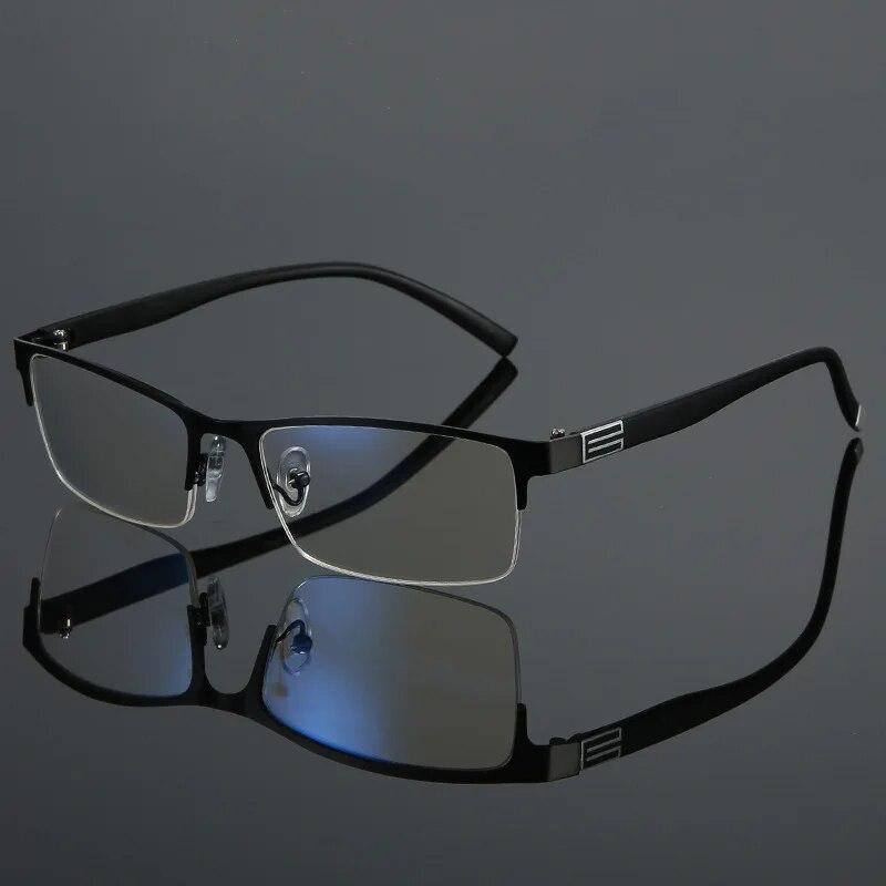Vintage Business Bifocal Reading Glasses for Men Women Progressive Vision Anti-blue Light Eyewear Diopter Eyeglasses +1.0~+4.0