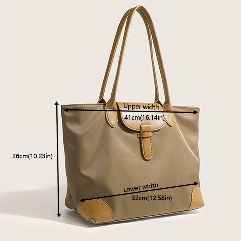 Casual Women Tote Bag Classic Large Capacity Shoulder Bag Nylon 2023 Fashion Lightweight Travel Handbag