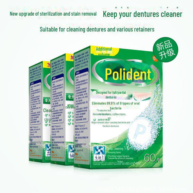 

Таблетки для чистки зубных протезов Polident (24 или 60 штук) 24 Tablets/Box