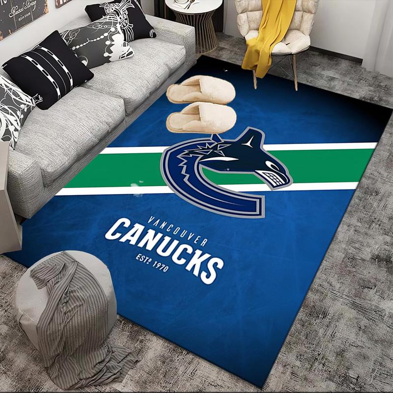 Vancouver Hockey Art Area Rug Suitable for Indoor And Outdoor,Carpets for Kitchens, Homes, Offices, Living Rooms,Home Decor,Christmas Gift