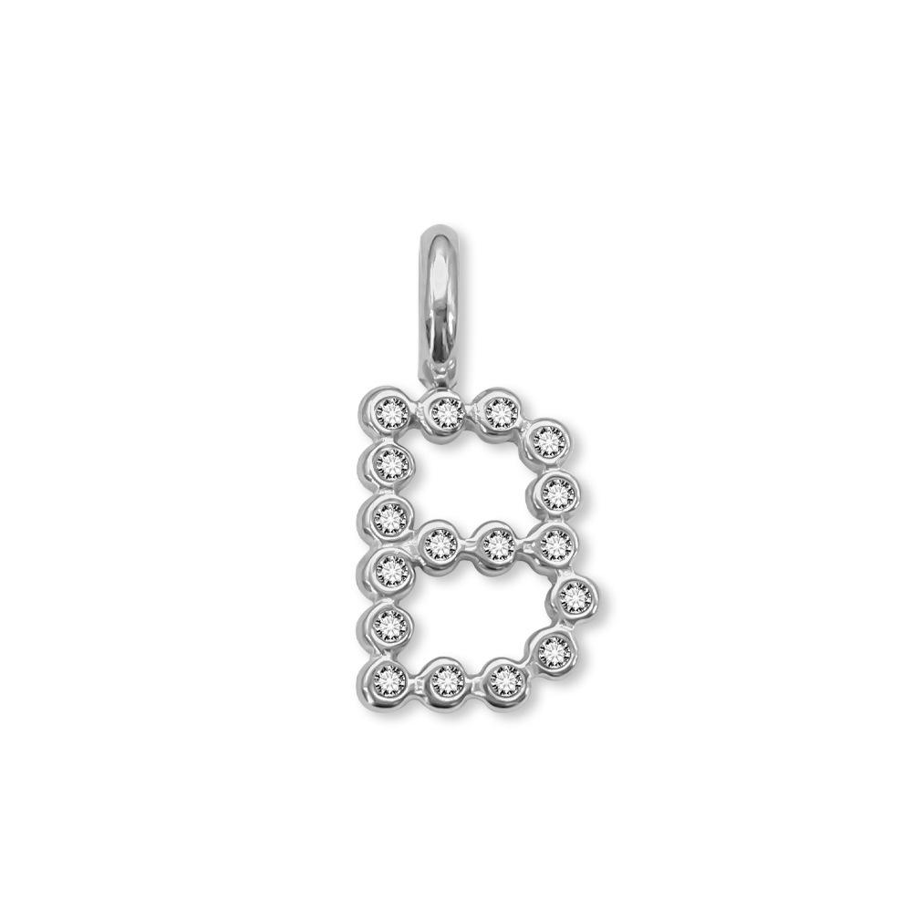 Chihang Fashion English Letter Zirconia Pendant Necklace - DIY 26 Letter Accessories