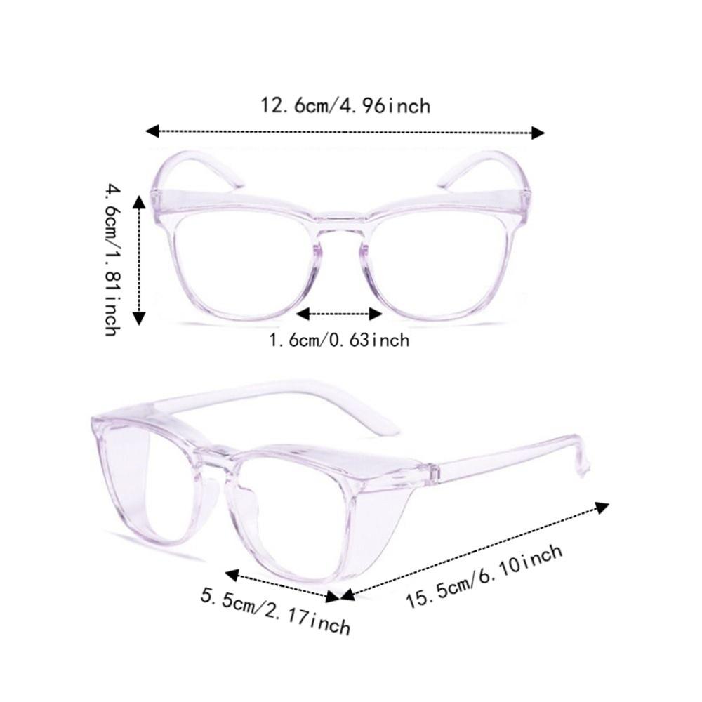 Side Shields Safety Glasses Scratch Resistant Anti Dust Anti Fog Goggles Blue Light Blocking Anti Impact Cycling Eye Protector