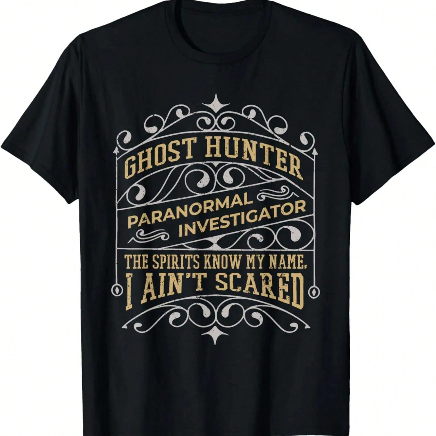 Uperatural Paranormal Investigations Design Ghost Hunter T-Shirt S разноцветный