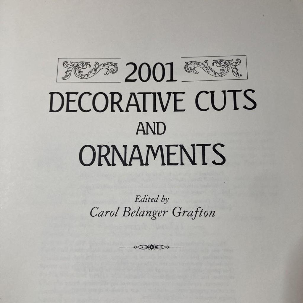[USED] Illustration Collection 2001 Decorative Cuts and Ornaments