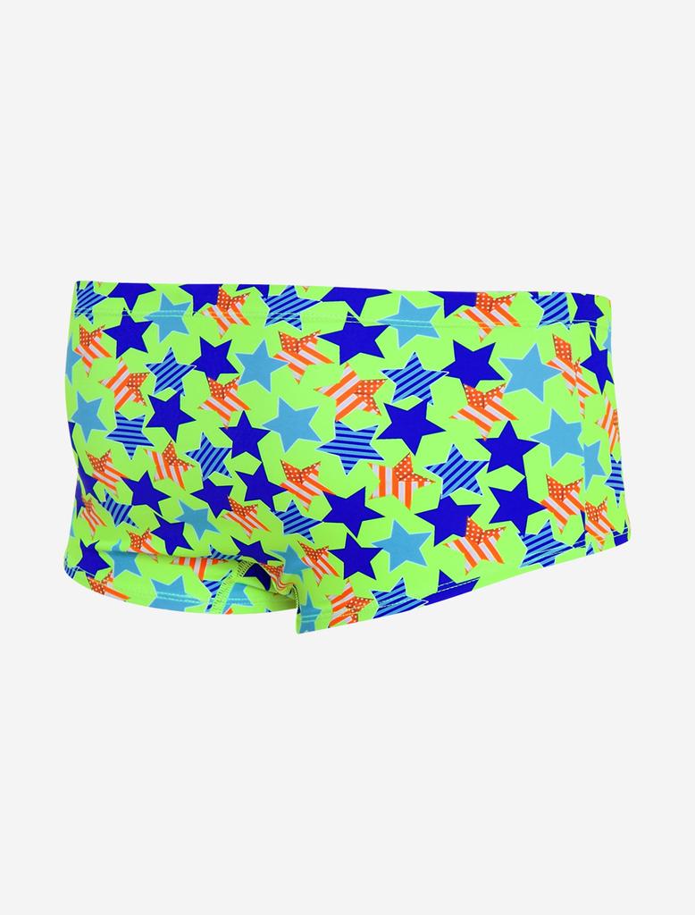 Toneidoseupocheu Tingstar Competitive Short Square High-Cut Lime Swimsuit
