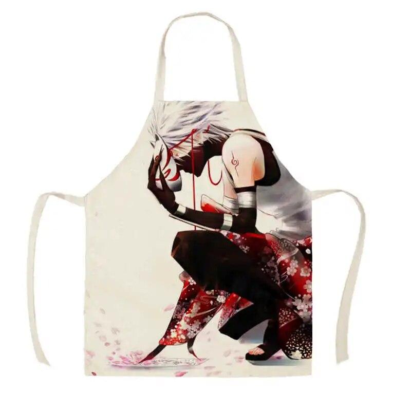 Prosty Kreatywny Apron z Nadrukiem Postaci z Anime do Kuchni Sprzątania Domowego Apron do Gotowania w Domu Apron do Pieczenia
