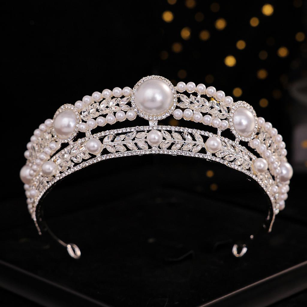 Silberne Kristall Diademe und Kronen Haarreif für Damen Party Braut Hochzeit Haarschmuck Schmuck Krone Diadem Haarreif Geschenk