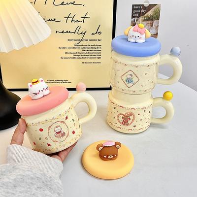Tazza da Cucciolo Tazza in Ceramica Carina Tazza per Acqua Domestica Tazza da Latte per Bambini Souvenir di Alto Valore Regalo di Compleanno