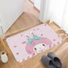 Cute M-my Melody Bathroom Mat Anti-slip Absorb Water Long Strip Cushion Bedroon Mat Welcome Doormat