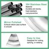 M METERXITY OD 45 Degree Mandrel Bend mm 304 Stainless Steel Exhaust Elbow for Vehicle Modification Exhaust Stair Handrail 106 mm Height 4-Pack 4"