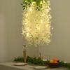 12Pcs Realistic Wisterias Artificial Flower For Home Wedding Party Decoration Durable Plastic Hanging Stem