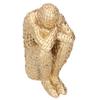 Resin Abstract Thinker Figurines Statue Office Home Decoration Accessories CraftsGold