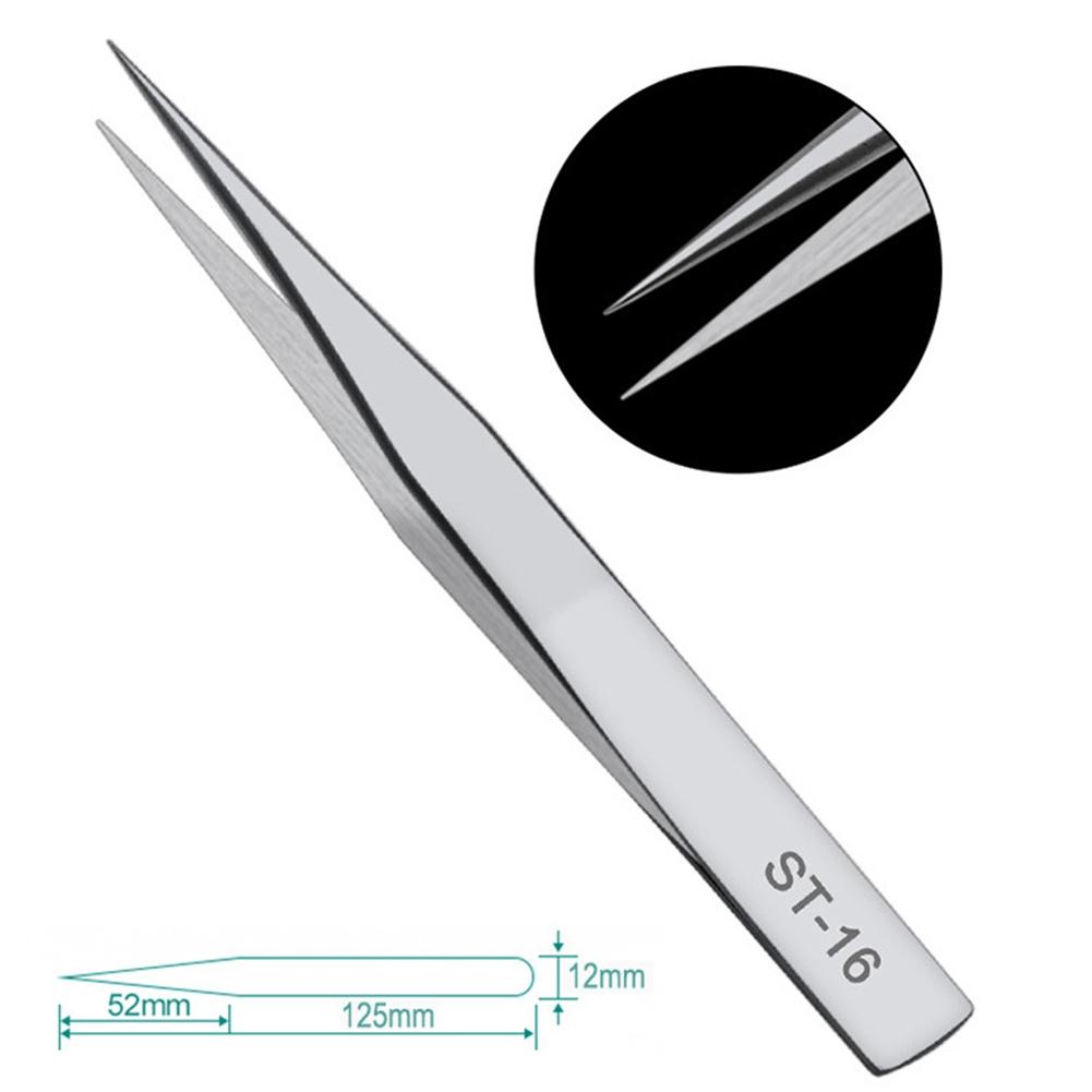 Anti Magnetic Steel Tweezers for Precision Electronic Components Maintenance
