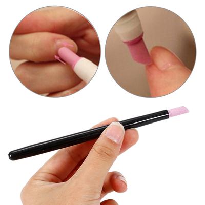 1 Pc Acrylic Handle Quartz Scrubs Stone Cuticle Stick Pen Spoon Cut Nail Pusher High Quality