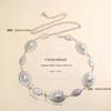 Vintage Engraved Metal Waist Chain Women's Niche High-end Adjustable Skirt Body Chain Decorative Belt Accessories