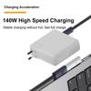 140W Type-C Female To Magsafe 3 Converter Laptop Indicator Light USB-C Magnetic Adapter Zinc Alloy Connector for MacBook Air/Pro