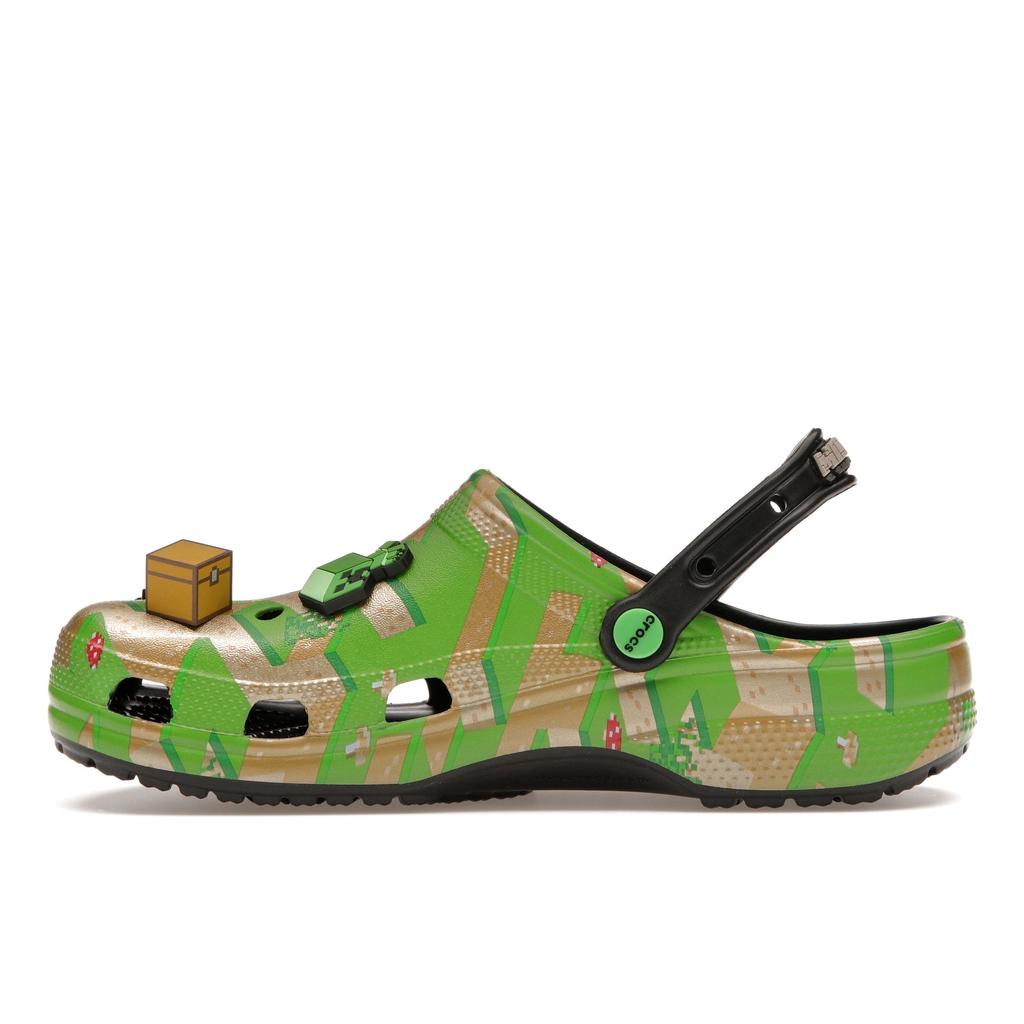 Minecraft X Crocs Classic Clog Grass Block Unisex Sneakers Green Multi 208472-90H