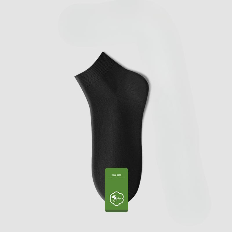 Socken aus reiner Baumwolle, Herren Anti-Geruchs- und schweißabsorbierende kurze Socken, Sommer Mid-Calf Socken aus reiner Baumwolle, kurze Waden Sportsocken