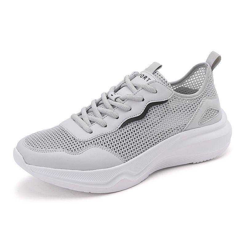 Fashion Light Gray Breathable Minimalist Men's Casual Sneakers Deals Running Korean Basketball Trends 2025 Male Sports Shoes Original