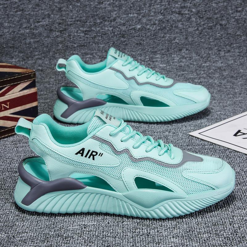 

Men s sandals mesh bag head sandals summer wear breathable deodorant light wading beach shoes casual sports shoes 44