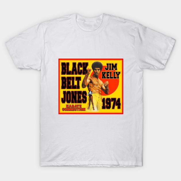 Men Black Print T-shirt Jim Kelly No-Cut Transfer Paper Print Cotton Tshirt 3XL белый