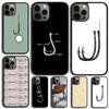 Fish Hook Fishing Phone Case Cover For iPhone 17 Air 15 Pro MAX 16 Plus 14 12 11 13 Coque