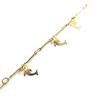 Les Trésors De Lily [M8875] - Gold Plated 'Dolphins' Bracelet - 13x7 Mm