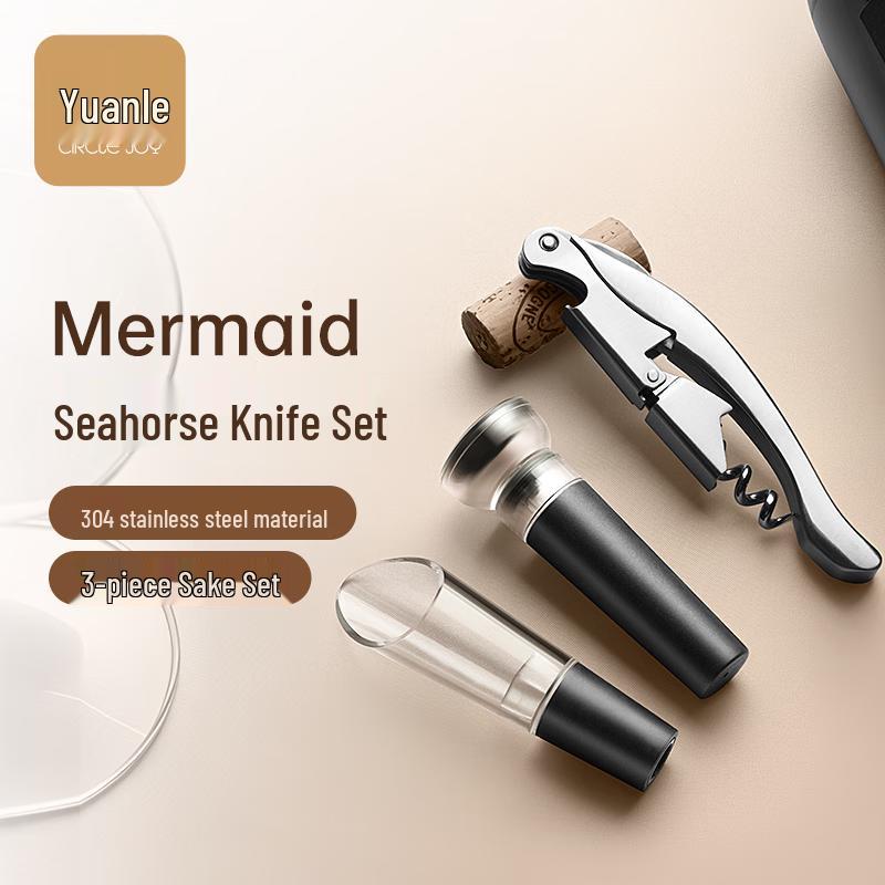 Circle Joy 3-Piece Stainless Steel Wine Opener Set