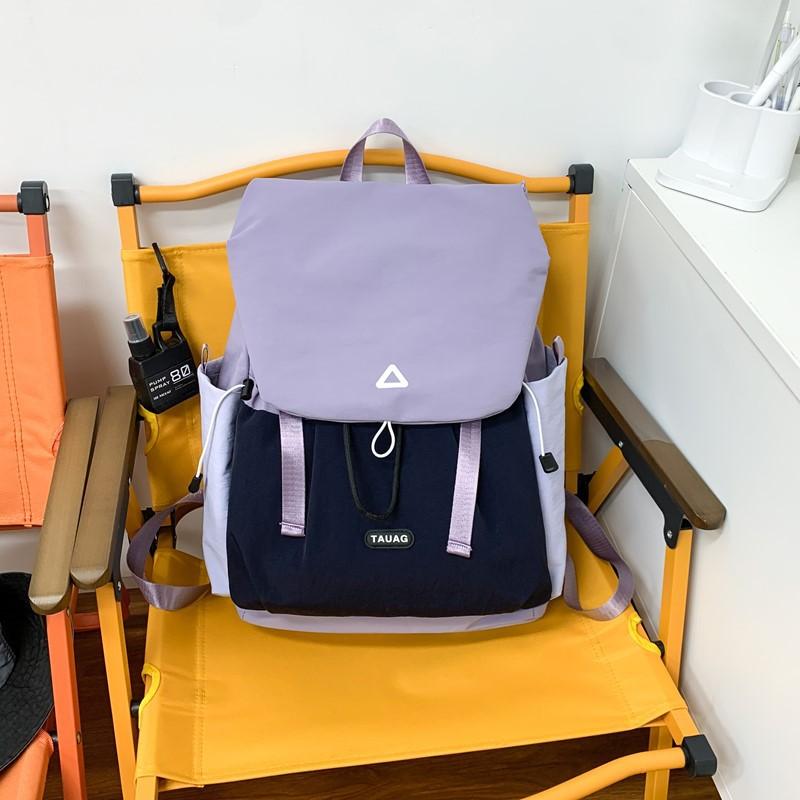 2025 new travel and leisure backpack, personalized trend, fashionable large-capacity backpack, women's light going out commuter bag