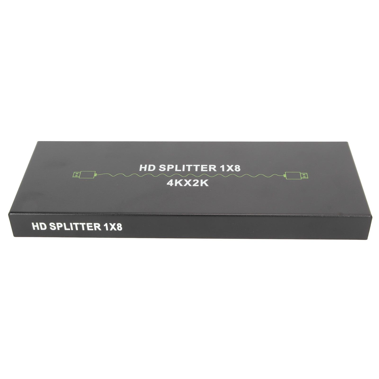 

4K HD Мультимедийный Интерфейсный Разветвитель 1x8 1 в 8 выходов HD Мультимедийный Интерфейсный Разветвитель Сплайсера EU Plug