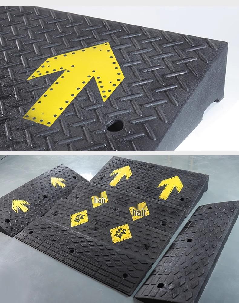 Heavy-Duty Rubber/Plastic Curb Ramp & Speed Bump Pad