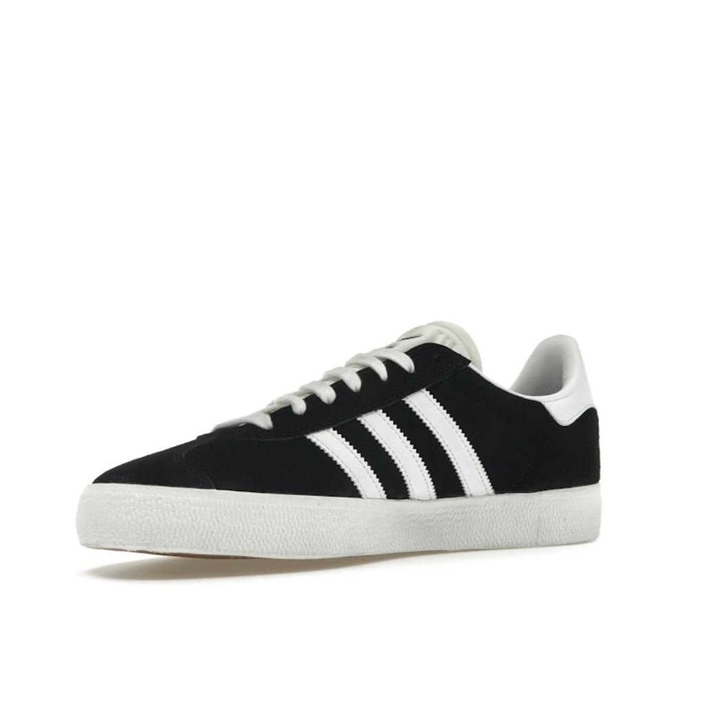Adidas Gazelle ADV Black White Unisex Sneakers Core-Black Cloud-White Gold-Metallic FX6563