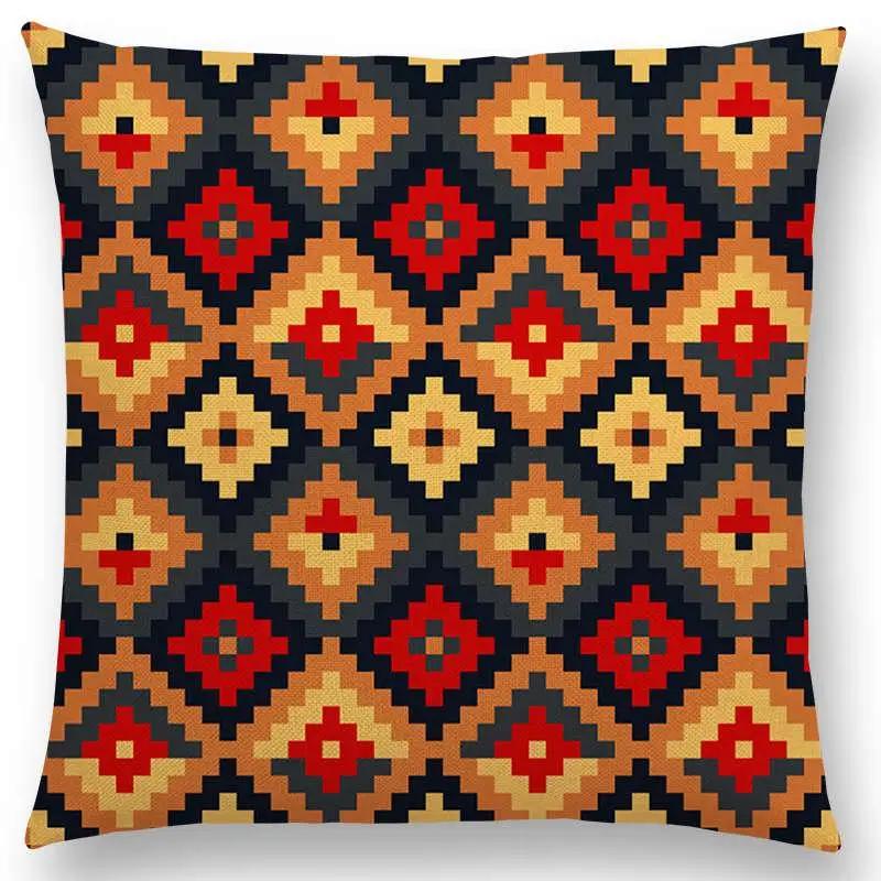 Colorful Geometric Pattern square Cushion Cover Pillow Case Decorative Line/ Throw Pillows Cushions for Home Decor x