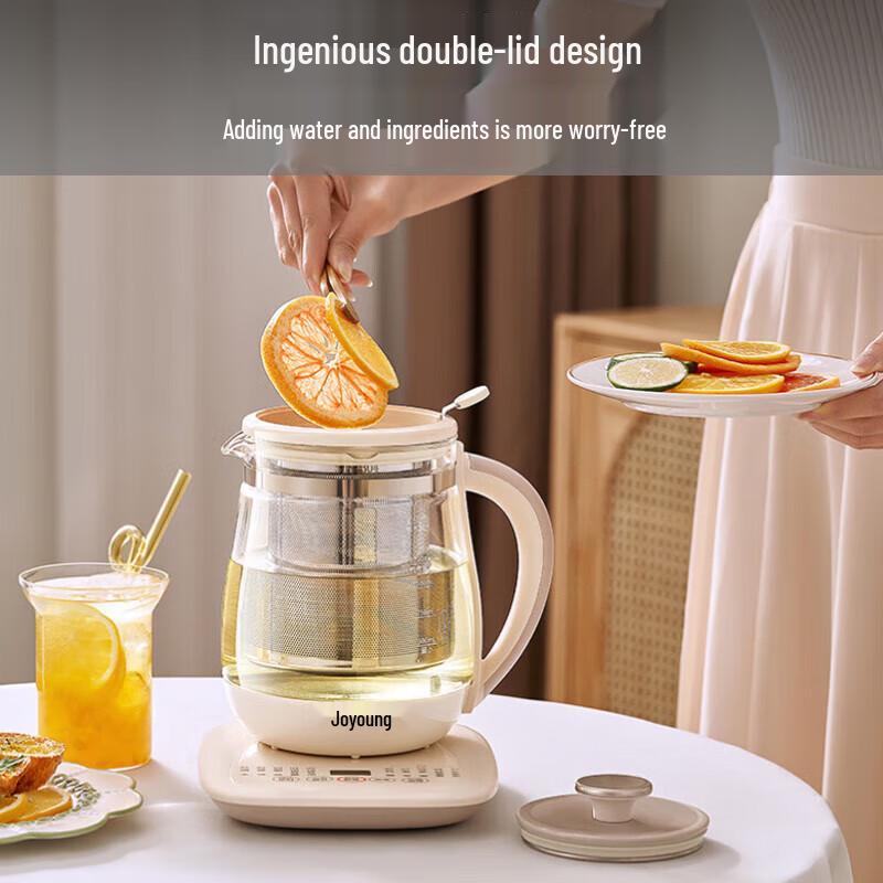 Joyoung 1.5L Smart Health Kettle with Tea Infuser CN Plug (adapter Included)