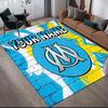 Custom Name,Olympique De Marseille Home Sofa Decoration for Living Room & Bedroom, Non‑Slip Play Flannel Floor Mat for Game Room