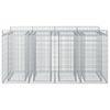Gabion Raised Bed Set 2 Pcs Silver