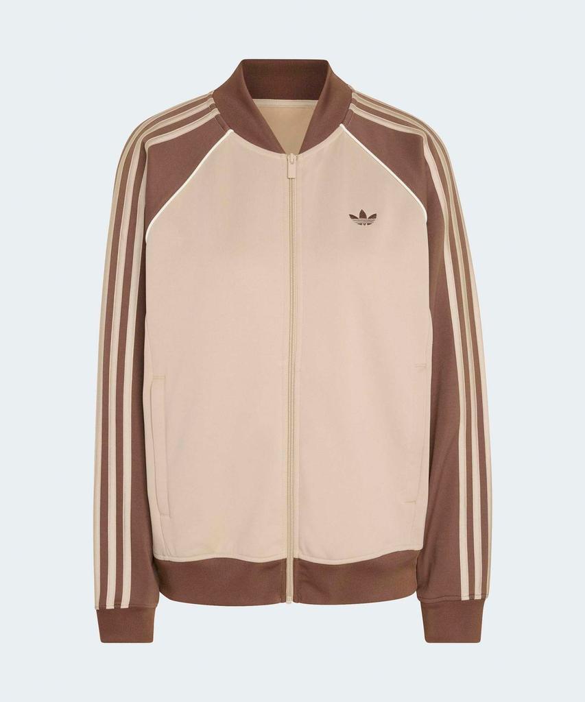 adidas Superstar Loose Track Top - Stone Khaki:Wonder White / Kd8825