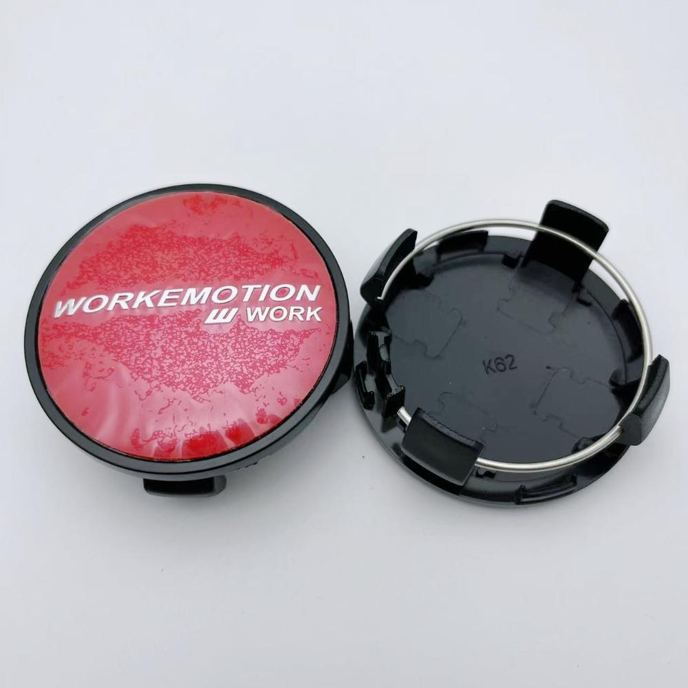 4pcs 62MM Car Wheel Center Caps With W Work Emotion Logo Emblem Badge Rims Dust Cover Wheel Hubcap for Toyota Car Accessories W Work Emotion Badge&4pcs 62mm Wheel Caps