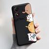 Casing For ZTE Blade A34 / A54 4G Phone Case Shell Aesthetic Cute Cat Astronaut Soft TPU Silicone Black Protective Cover Bumper